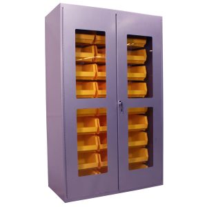 Clear-View Cabinet, Full Bins, 36x78"