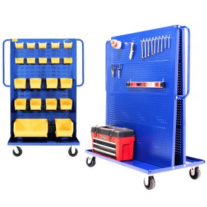 36" A-Frame Bin & Tool Cart, Blue