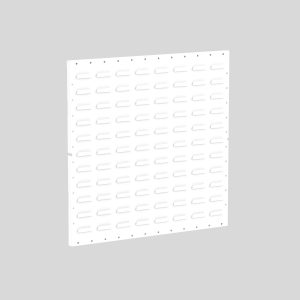 Deluxe Louvered Wall Panels, 2 panels/pk, 24x24", White