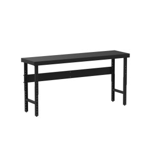Deluxe Work Table, adjustable height, Black
