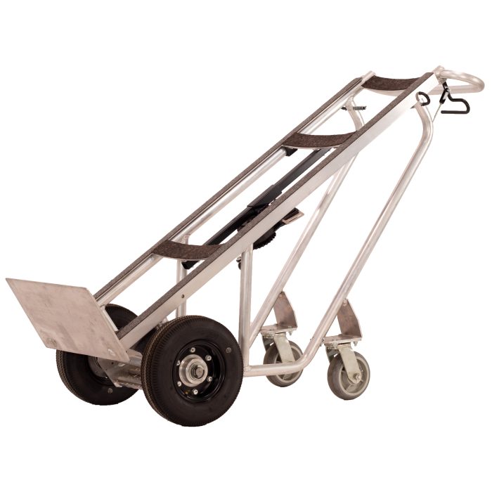 Deluxe 4-Wheel Commercial Hand Truck, Extended Frame