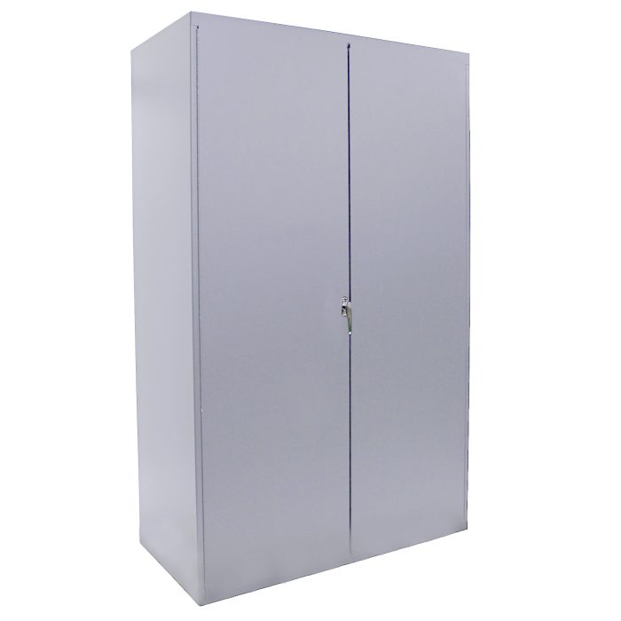 Long Handle Tool Cabinet, includes pegboard insert, 48x78", Silver