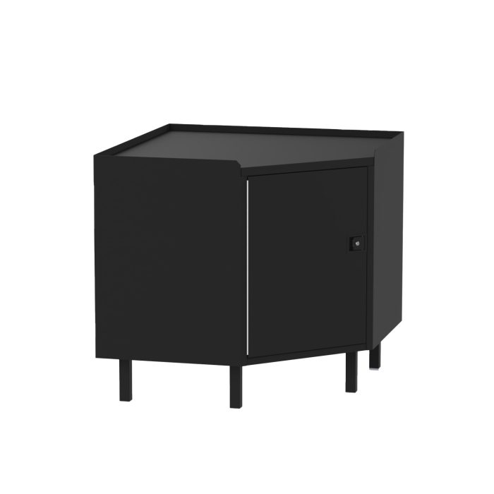 Corner Workbench, left hinge, Black