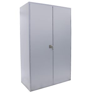 Deluxe Electronic Locking Cabinet, 36x78", Silver