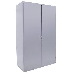 Long Handle Tool Cabinet, includes pegboard insert, 48x78", Silver