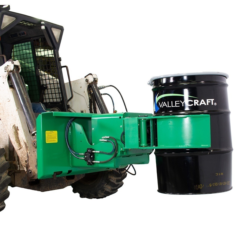 Valley Craft Skid Steer Drum Attachment, Fully Powered