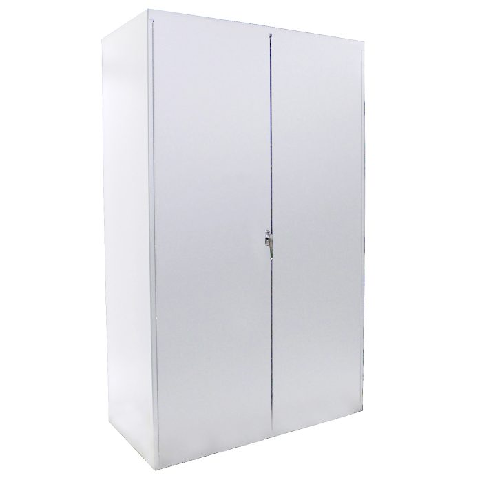 Long Handle Tool Cabinet, includes pegboard insert, 48x78", White