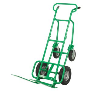 Deluxe 4-Wheel Pallet Hand Truck, Extended Forks