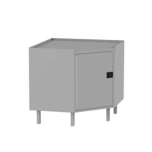 Corner Workbench, left hinge, Silver