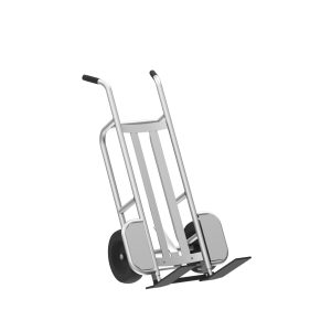 2-Wheel Pallet Hand Truck, Aluminum, Pneumatic Wheels