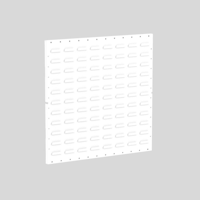 Deluxe Louvered Wall Panels, 2 panels/pk, 24x24", White