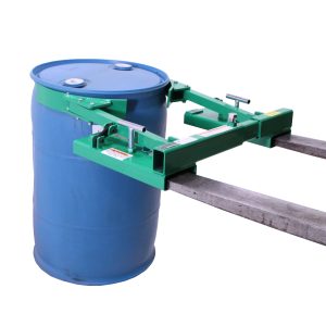 Plastic Drum Grabber Forklift Attachment, Deluxe