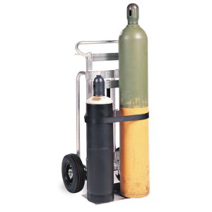 Double Cylinder Hand Truck, 9" Cylinder, Hand Brake