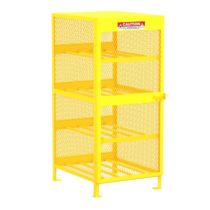 Gas Cylinder Storage Cabinet, Horizontal, 8 Cylinders