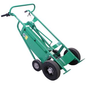 Powered Drum Hand Truck, Pneumatic Wheels